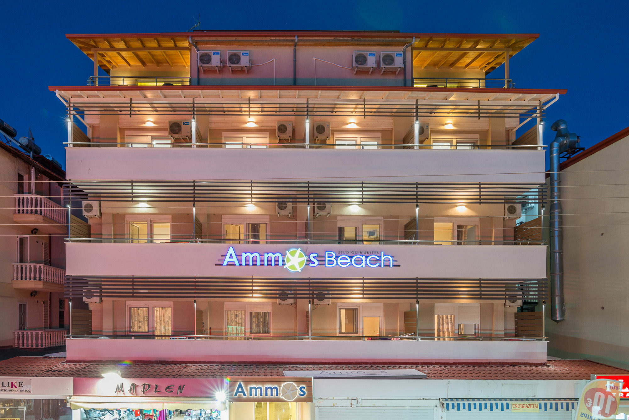 Olympiakí Aktí Ammos Beach Seaside Luxury Suites Hotel מראה חיצוני תמונה